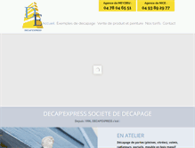 Tablet Screenshot of decap-express.com